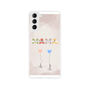 Mes proches m'appellent MAMA - Coque personnalisée pour téléphone portable Ballons en forme de cœur