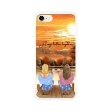 Load image into Gallery viewer, Best Friends/ Sisters with Drink - Personalised Mobile Phone Case (up to 4 people)
