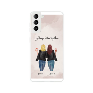 Best Friends/Sisters Leather Jacket - Personalized Phone Case (1-3 People)
