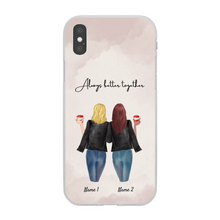 Load image into Gallery viewer, Best Friends/Sisters Leather Jacket - Personalized Phone Case (1-3 People)
