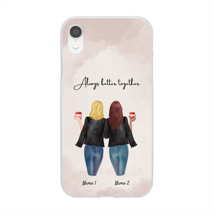 Best Friends/Sisters Leather Jacket - Personalized Phone Case (1-3 People)