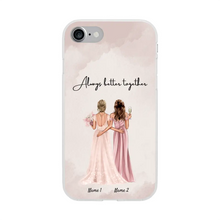 Load image into Gallery viewer, Bride with maid of honor / bridesmaid - Personalized Phone Case
