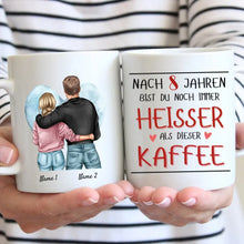 Afbeelding in Gallery-weergave laden, Je bent heter dan koffie - Gepersonaliseerde mok voor koppels, jubileum, trouwdag
