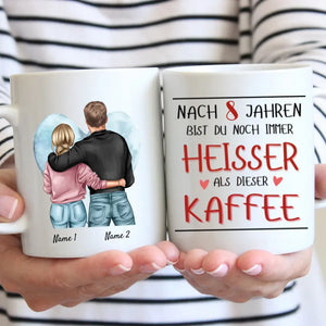 Je bent heter dan koffie - Gepersonaliseerde mok voor koppels, jubileum, trouwdag