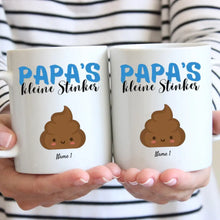 Charger l&#39;image dans la galerie, Les petites puanteurs de papa - Mug personnalisé pour papa/père avec enfants
