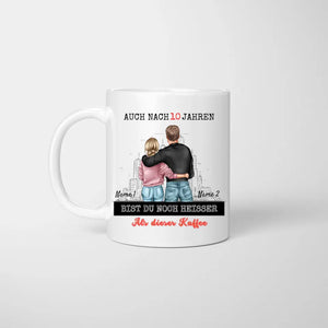 Zelfs na 10 jaar ben je nog steeds heter dan deze koffie - Persoonlijk geschenk voor koppels, partners, jubileum, huwelijksverjaardag