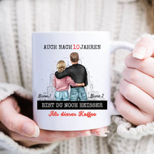 Afbeelding in Gallery-weergave laden, Zelfs na 10 jaar ben je nog steeds heter dan deze koffie - Persoonlijk geschenk voor koppels, partners, jubileum, huwelijksverjaardag
