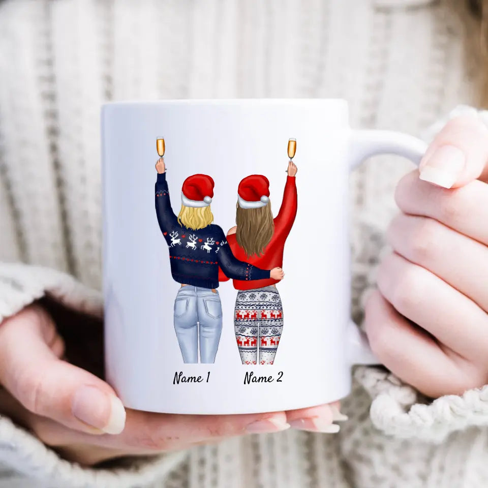 Kerst Beste Collega's - Gepersonaliseerde mok Collega's, kerstcadeau kantoor (2-4 personen)