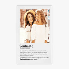 Load image into Gallery viewer, Soulmate Definition Gepersonaliseerd acrylglasplaatje voor vriendinnen, broers en zussen, stellen
