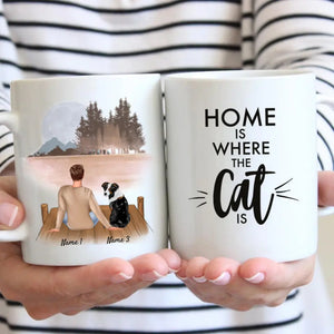 Pet Dad with Dog or Cat - Personalized Mug