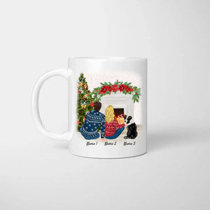 Best Couple with Pet Christmas - Personalized Mug