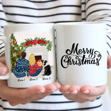 Load image into Gallery viewer, Best Couple with Pet Christmas - Personalized Mug
