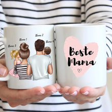 Load image into Gallery viewer, Parents with Children - Personalized Mug
