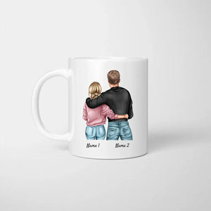 Ik hou meer van jou! - Gepersonaliseerde mok voor koppels (man & vrouw), cadeau partner