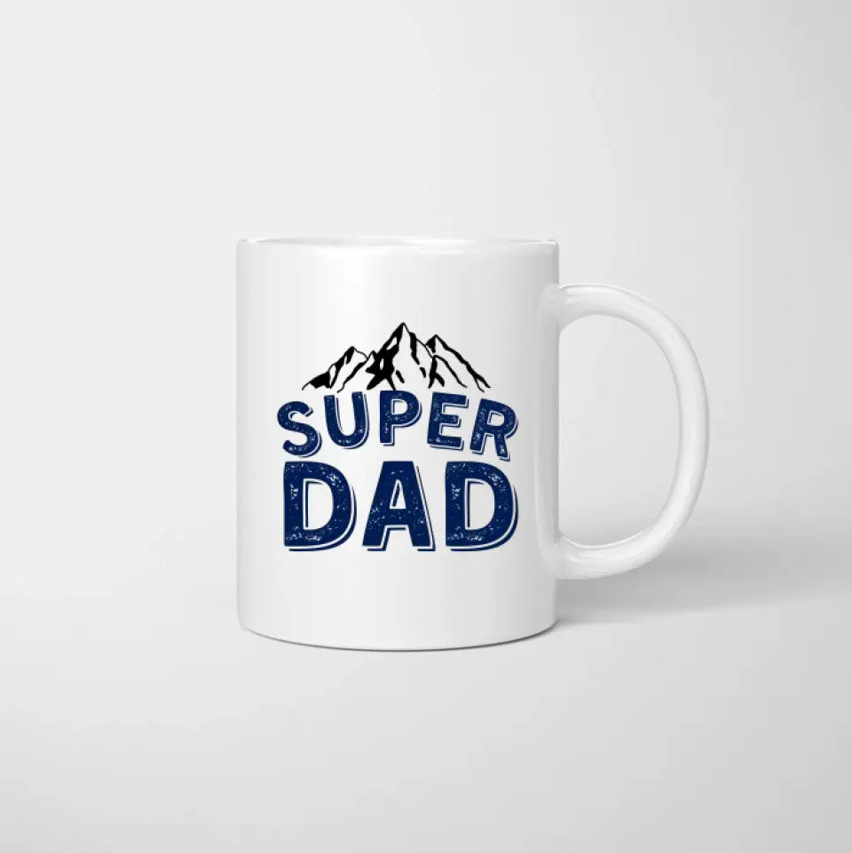 Super dad - Mug personnalisé (1-4 enfants, adolescents)