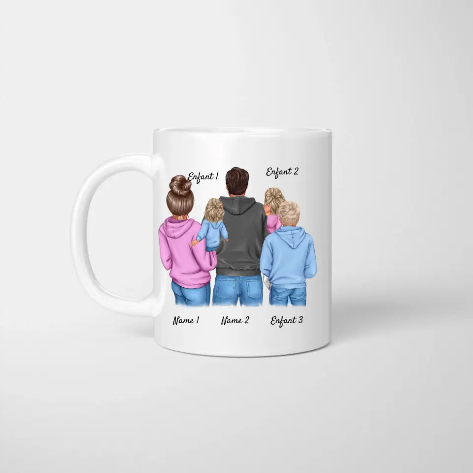 Super dad - Mug personnalisé (1-4 kinderen, adolescenten)