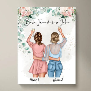 Meilleures amies / sœurs - Poster Personnalisé