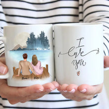 Load image into Gallery viewer, Couple on the Pier - Personalized Mug

