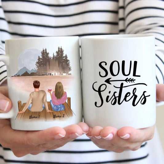 Bruder & Schwester Tasse - Personalisierte Tasse (2-3 Geschwister)