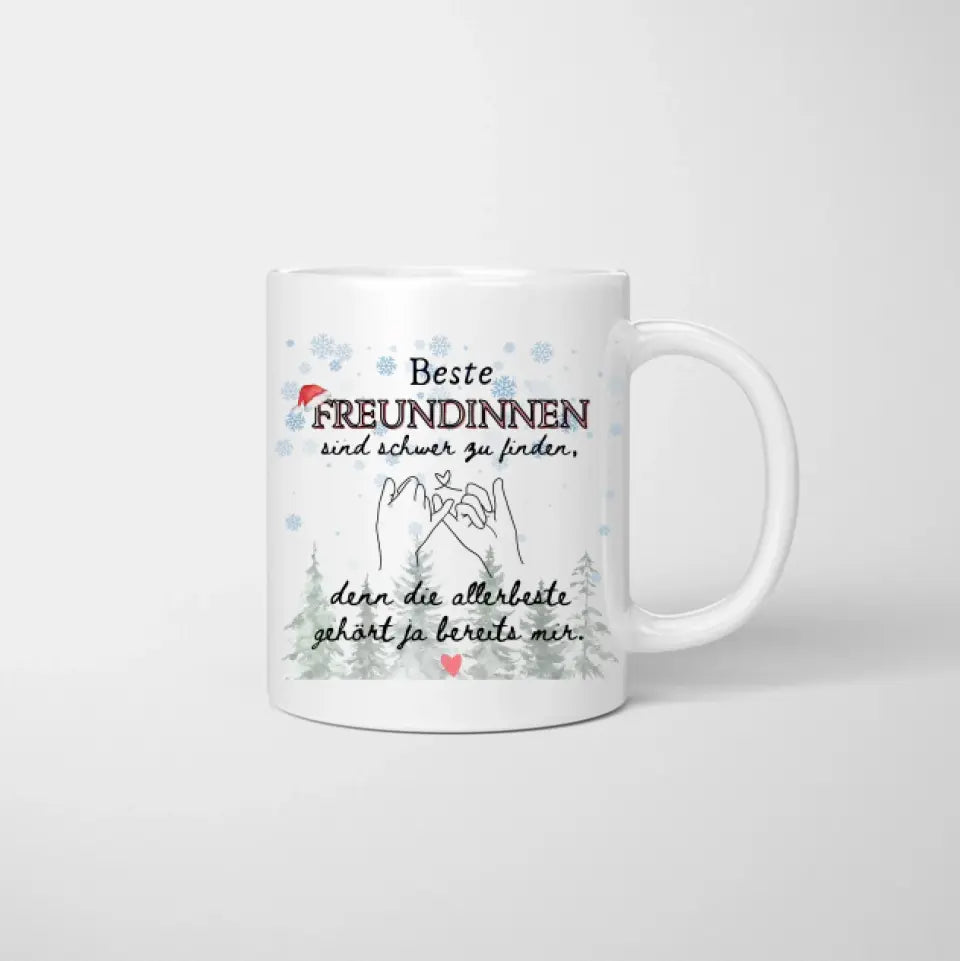 Gepersonaliseerde vriendin-kerstmok (2-4 personen) 