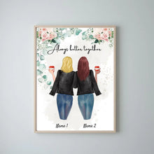 Load image into Gallery viewer, Best Friends Leatherjacket - Personalized Poster (2-3 Persons)
