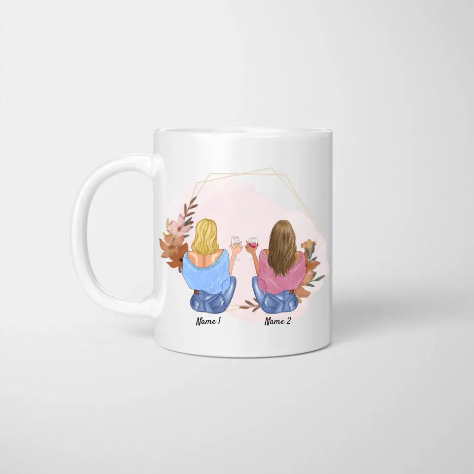 Collègue prèfèrè, Meilleures collègues avec boisson - Mug personnalisé (2-4 personnes)