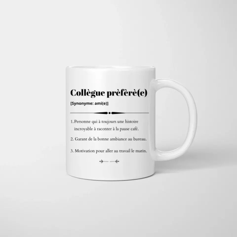 Collègue prèfèrè, Meilleures collègues avec boisson - Mug personnalisé (2-4 personnes)