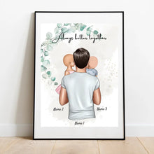 Load image into Gallery viewer, Best Dad - Personalized Poster (1-4 Children)
