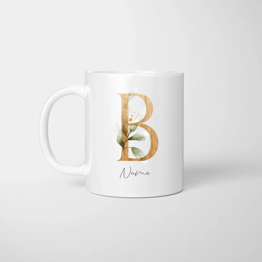 Namenstasse - Personalisierte Tasse mit Buchstaben