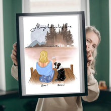 Load image into Gallery viewer, Best Pet Mom with Cat or Dog - Personalized Poster
