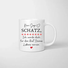 Load image into Gallery viewer, My Valentine - Personalisierte Pärchen-Tasse mit Spruch (Romatisches Geschenk)
