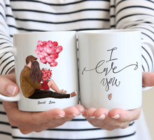 Load image into Gallery viewer, Ich liebe dich jeden Tag - Personalisierte Valentinstags-Tasse
