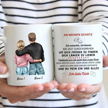 Load image into Gallery viewer, An meinen Schatz - Personalisierte Valentinstags-Tasse
