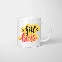 Laden Sie das Bild in den Galerie-Viewer, Girl Boss Mama - Personalisierte Tasse (Mutter mit Kindern)
