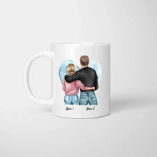 Load image into Gallery viewer, Grâce à toi, je vois la vie en rose -  Mug personnalisé pour couple (homme &amp; femme)
