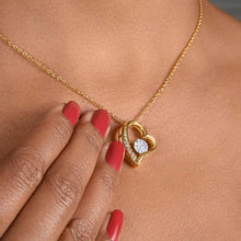 Afbeelding in Gallery-weergave laden, Letzte Liebe - Halskette mit Gold-Herzanhänger &amp; personalisierter Geschenk-Karte (Valentinstagsgeschenk)
