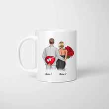 Load image into Gallery viewer, Jeden Tag Valentinstag - Personalisierte Tasse für Paare

