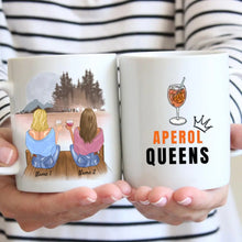 Laden Sie das Bild in den Galerie-Viewer, Aperol Queens - Personalisierte Freundinnen-Tasse (2-4 Frauen)
