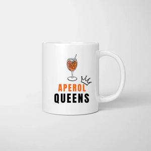 Aperol Queens - Mug personnalisé pour les amies (2-4 femmes)