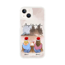 Afbeelding in Gallery-weergave laden, Kerstmis - Beste vrienden met drank Gepersonaliseerd telefoonhoesje (2-4 vrouwen)
