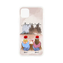 Load image into Gallery viewer, Christmas - Best Friends with Drink Personalized Phone Case (2-4 Women)
