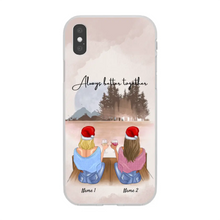 Load image into Gallery viewer, Christmas - Best Friends with Drink Personalized Phone Case (2-4 Women)

