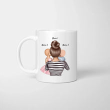 Laden Sie das Bild in den Galerie-Viewer, Mamie on t&#39;aime - Mug personnalisé (1-4 enfants, adolescents)
