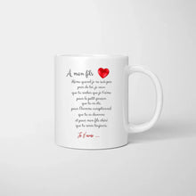 Afbeelding in Gallery-weergave laden, À mon fils, je t&#39;aime - Mug personnalisé (1-4 enfants, adolescents)
