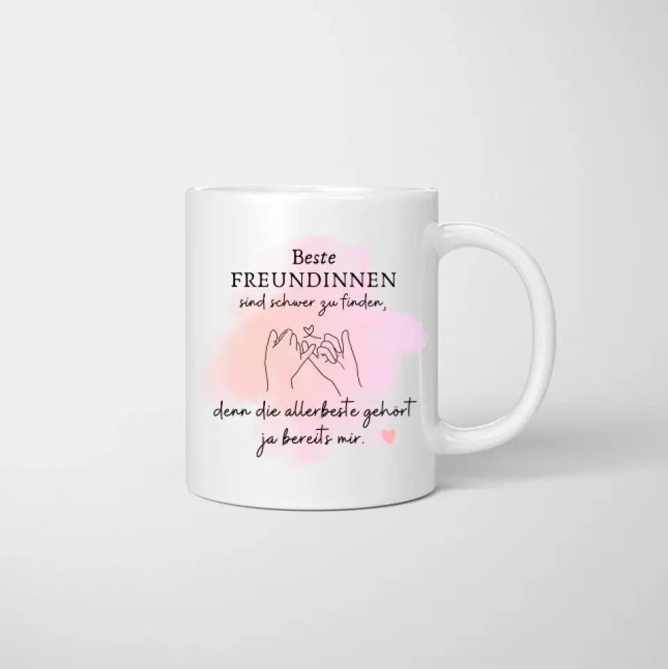 Pour ma meilleure amie - Mug personnalisé avec message (2-4 personnes)