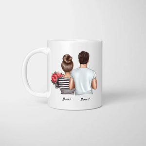 Happy Couple with Children - Personalized Mug