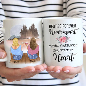 Best friends with drinks/ Besties forever - customized mug (2-4 persons)