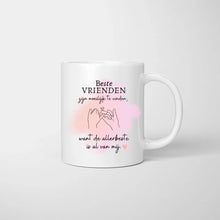 Afbeelding in Gallery-weergave laden, Beste vrienden zijn moeilijk te vinden, want de allerbeste is al van mij - Gepersonaliseerd mok (2-4 personen)
