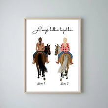 Load image into Gallery viewer, Best Horse Friends - Personalized Poster
