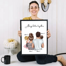 Load image into Gallery viewer, Happy Family with Children - Personalized Poster

